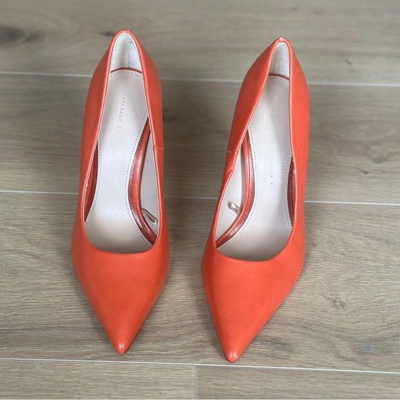 ZARA Basic Orange Heels - Picture 7 of 10